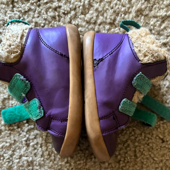 SOLD Ten Littles Furry High Tops Power Purple w/ Box Toddler 7 - Picture 6 of 9